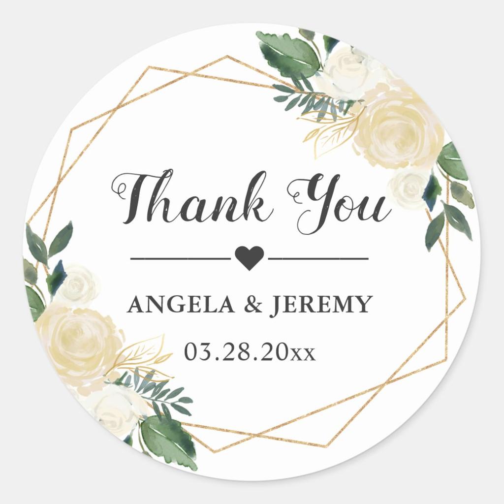 Personalized Waterproof Stickers Custom Wedding Favors Labels Floral Gift Decorations Fast Shipping Diy Crafts