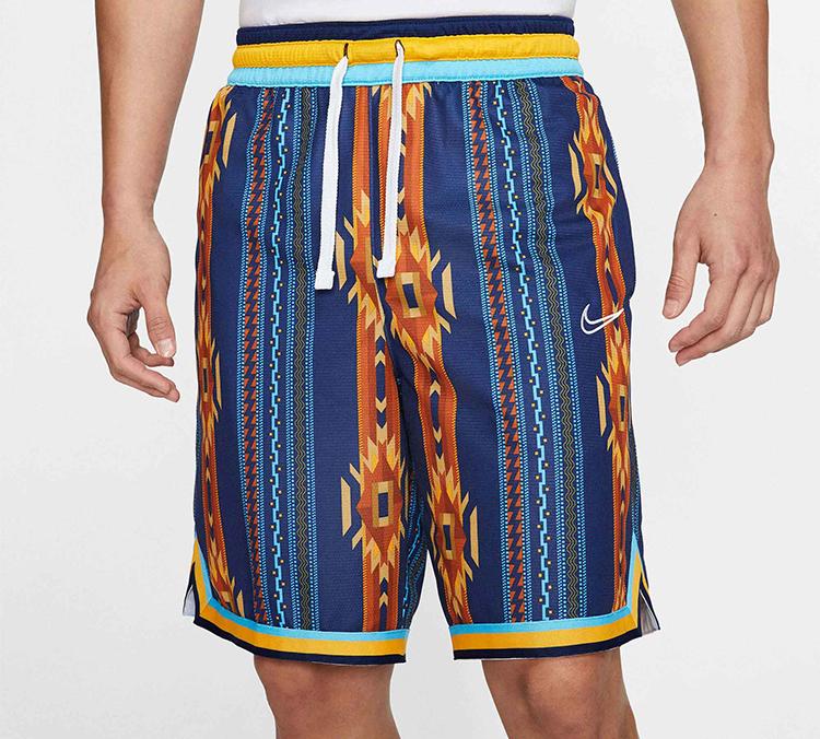 Nike Basketball Shorts Men's Blue Moderate Straight Fit Pants BV9444-492