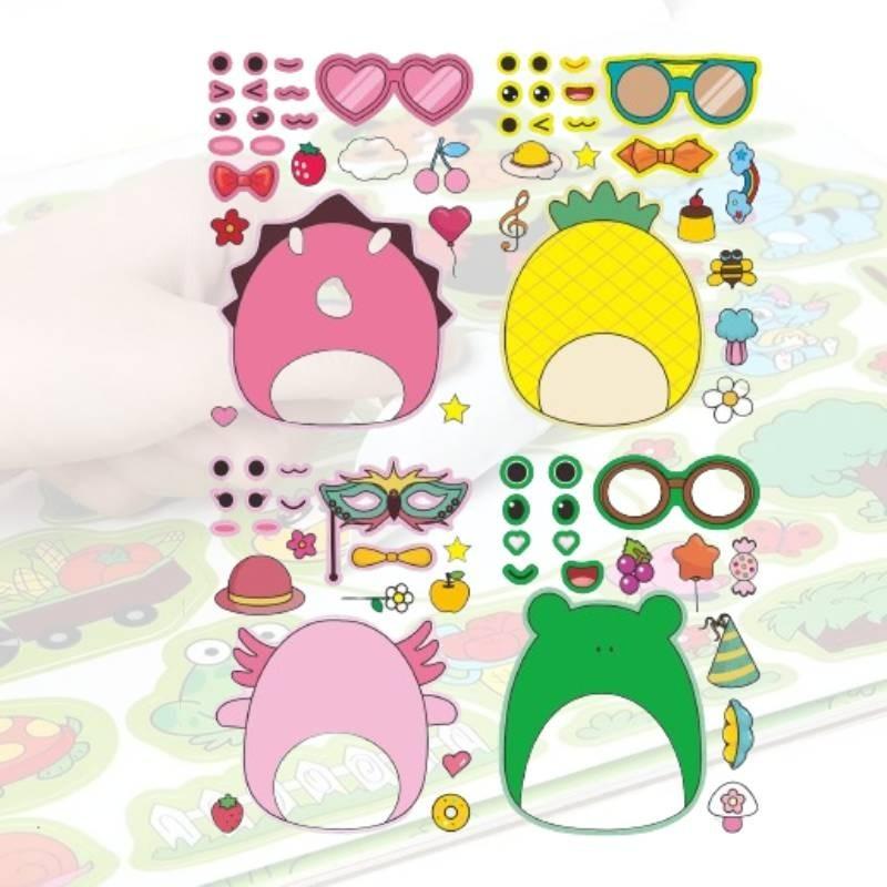 Kinder Cartoon Eltern-Kind Interaktives Puzzle Aufkleber