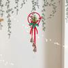 Iron Retro Christmas Bells Red Xmas Tree Hanging Bells Exquisite Christmas Chime Bells  Car Holiday