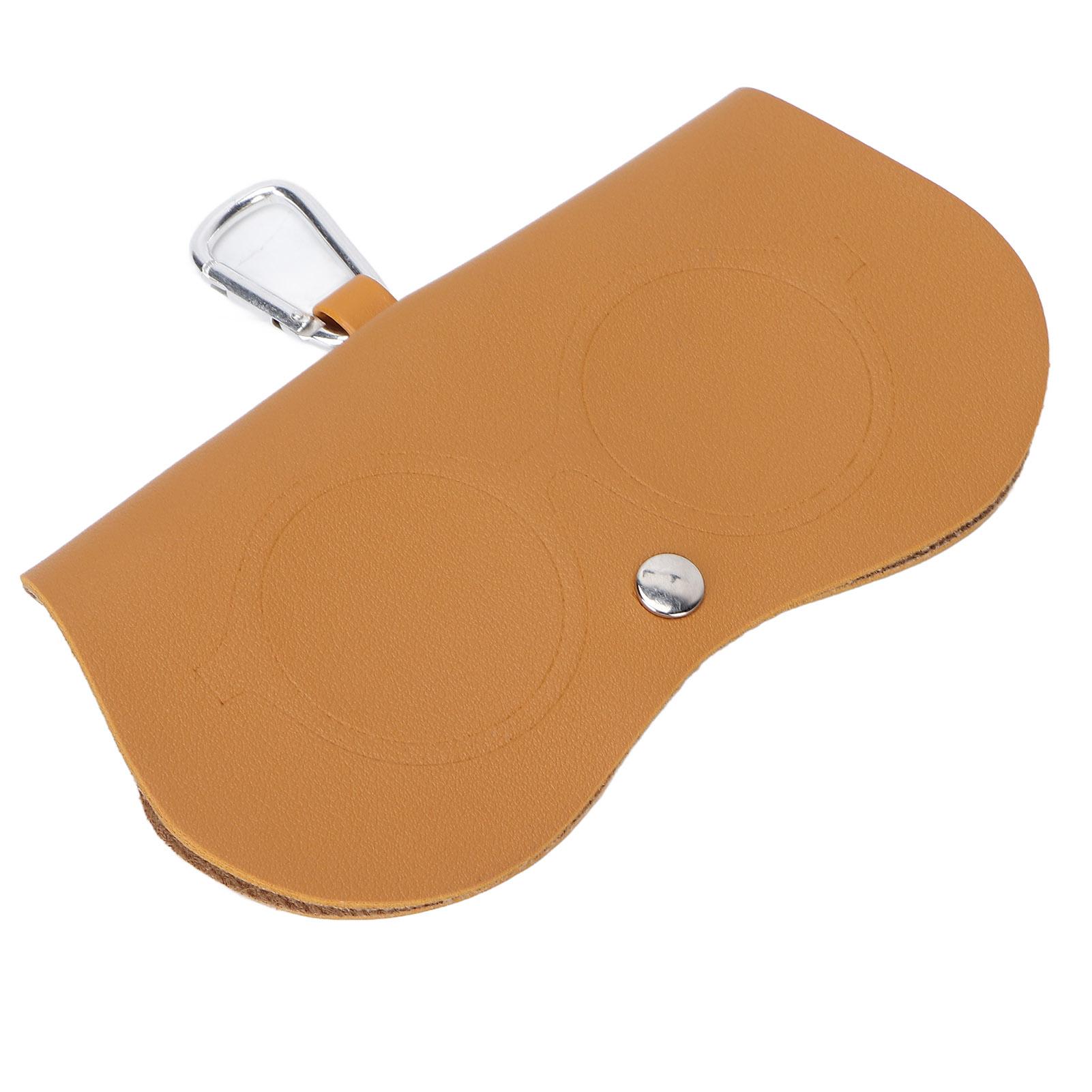 

Eyeglasses Bag Travel Portable PU Leather Fashionable Elegant Sunglasses Storage Pouch Accessory