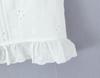 7704 - Women's French Retro Square Neck Ruffle Top & Lace-up Embroidered Skirt Set