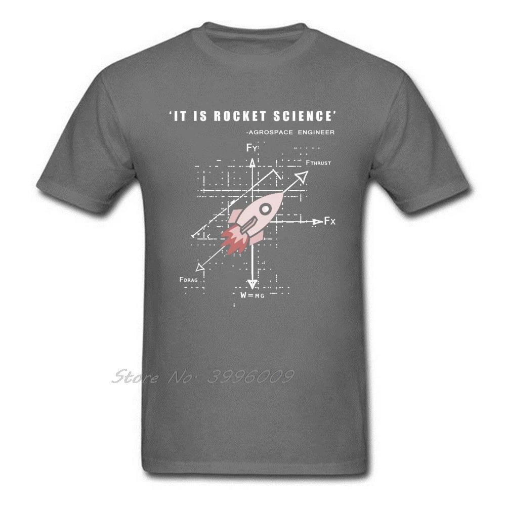 To jest nauka rakietowa Inżynier Agrokosmiczny T-shirt Letnie koszulki graficzne Bawełniany oddychający T-shirt Męski luźny modny T-shirt z nadrukiem