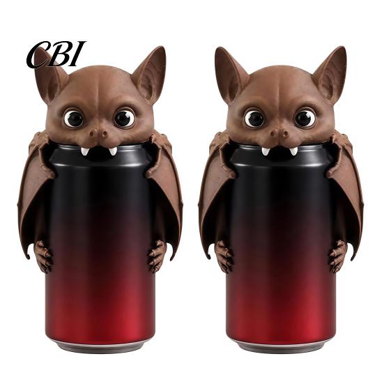 Seasonal Table Accents Bat Can Cover Soda Cap, 3D Printed Dust Beverage Lid for Standard Cans, Outdoor Picnic Drink Caps Reusable Funny Shaped