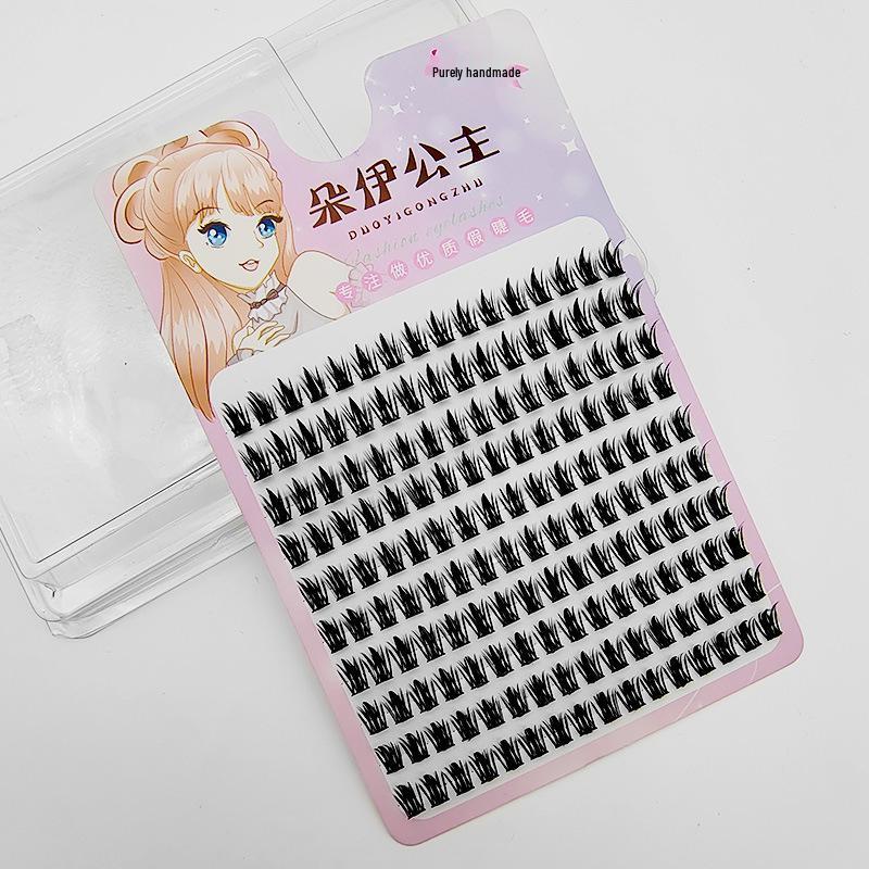 Wheat Ear False Eyelashes: 10 Rows of Photogenic, Natural-Looking, Thick, Comic-Style Segmented Lashes