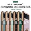 Applicable To Samsung Z Flip3 Folding Machine, Mobile Phone Case, Ring Buckle Bracket, Magnetic Suction Car Electroplating Protective Case, New Model.
