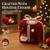 Velvet Gift Box Christmas  Packaging Box Velvet Empty Box Christmas Decoration  Christmas Eve