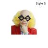Clown Cosplay Bald Cap Wig Props Headgear Fashion Clown Wig  Halloween Party