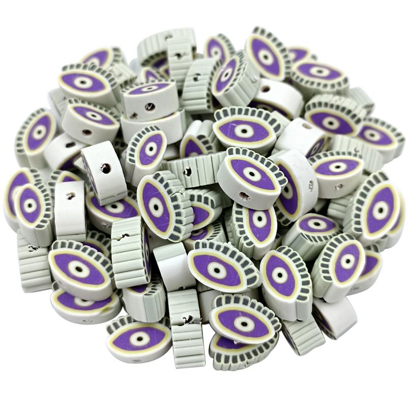 Lose Perlen, weiche Keramik, Herz-/Fünfeck-/Augenperlen, 10 Stück, Schmuckherstellung für Halsketten, Perlen zum Selbermachen, Perlenmaterial, Armbänder