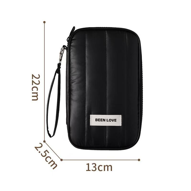 New Anti-Skimming Passport Holder with Large Capacity Compartments Portable Travel Organiser for Documents and Bank Cards