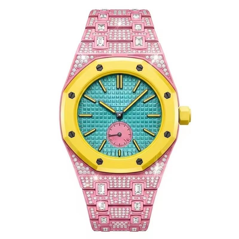 Advanced Diamond Style Zinc Alloy Metal Case Strap Modification Kit For AP X Swatch Royal Pop Changer To Wristwatch