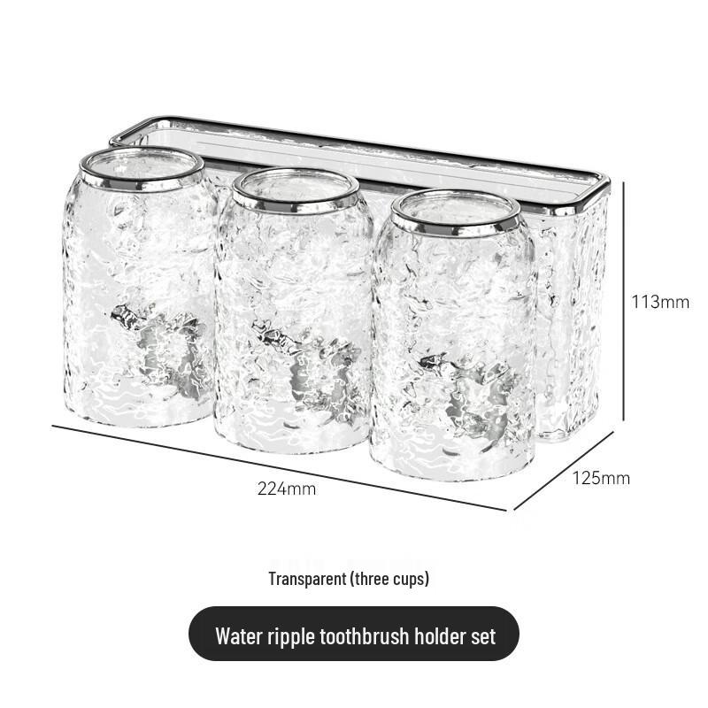 UD Transparent Toothbrush Holder with Storage Rack Standard