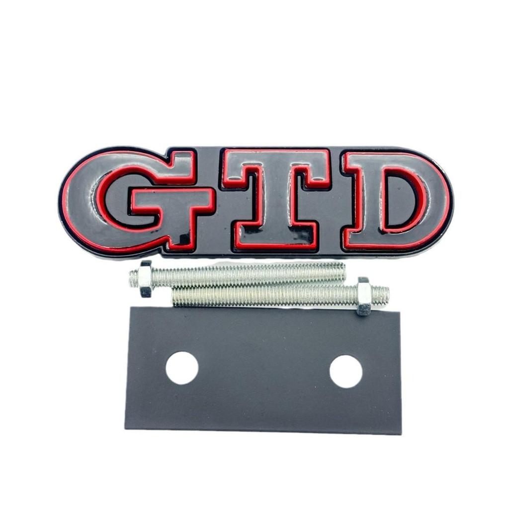 Emblemă Grilă Față Volkswagen GTD - Insignă Modificare Mașină