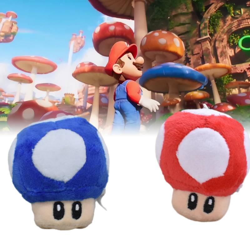 Mario Mushroom Plush Toys Cartoon Plants Fill Doll Backpack Keychain Xmas Gift