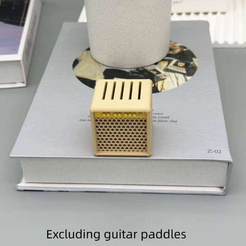 3D-gedruckter tragbarer Gitarrenplektrumhalter Wasserdichter staubdichter Gitarrenplektrum-Organizer Plektrum-Aufbewahrung und Vitrine Geschenke
