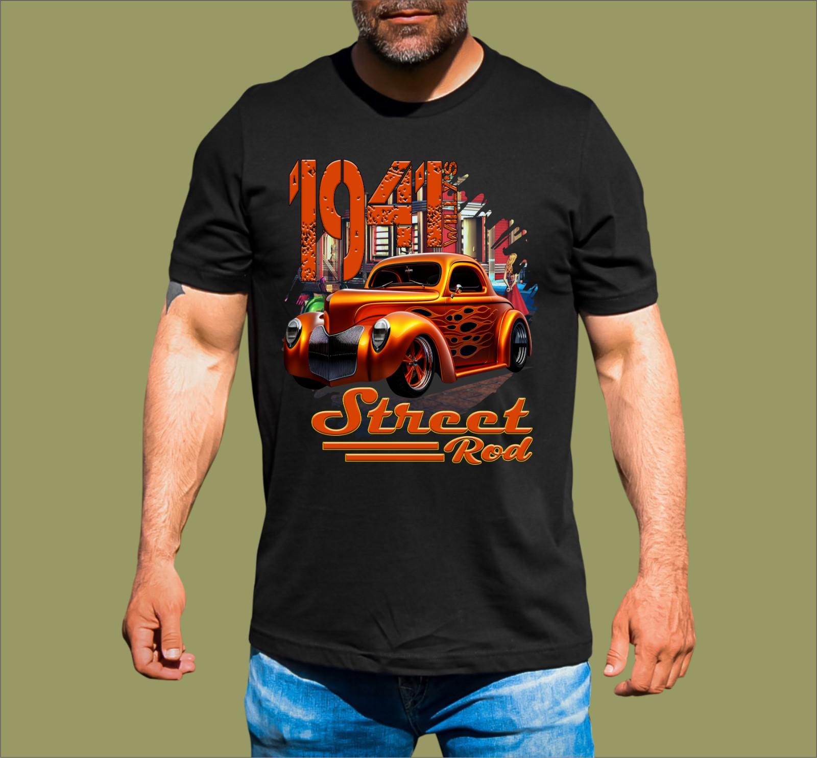WILLYS STREET ROD T-SHIRT S