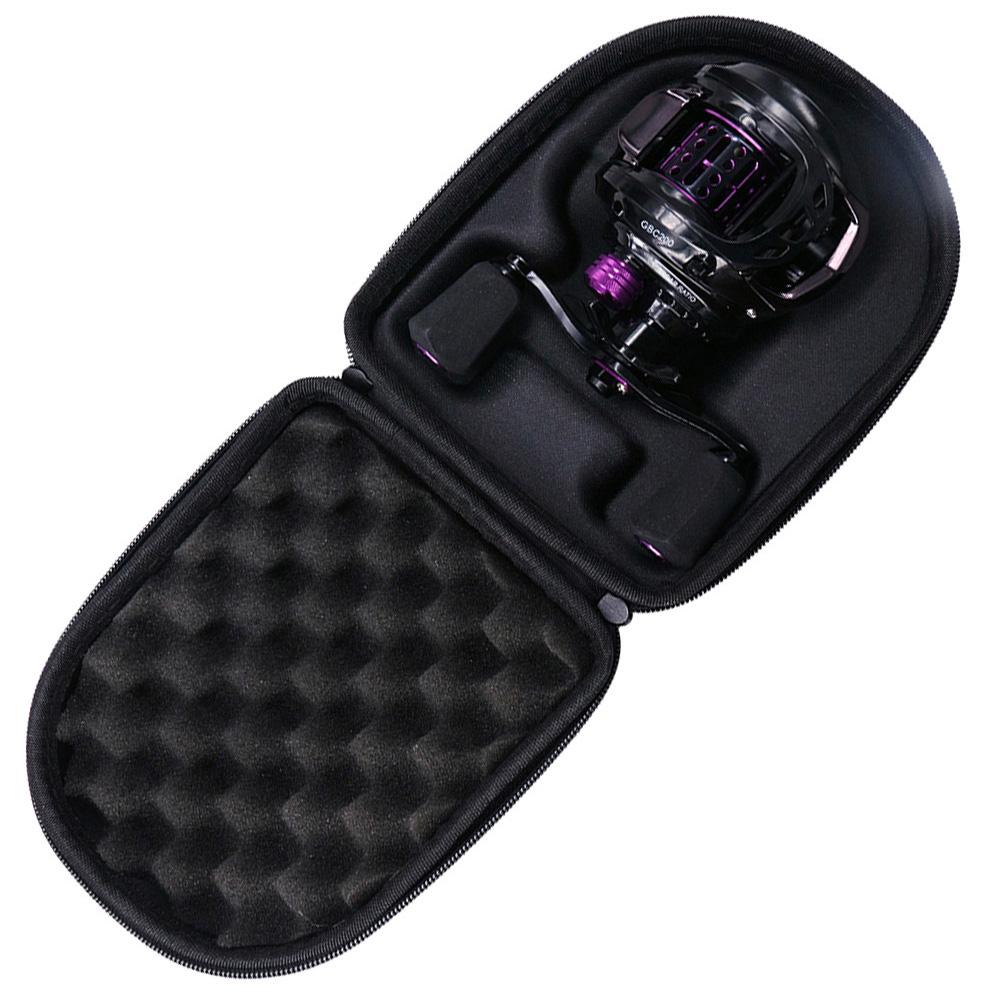 Portable Fishing Reel Bag Waterproof EVA Hard Shell Protective Case Cover Fishing Tackle Accessories for Most Baitcasting Wheel