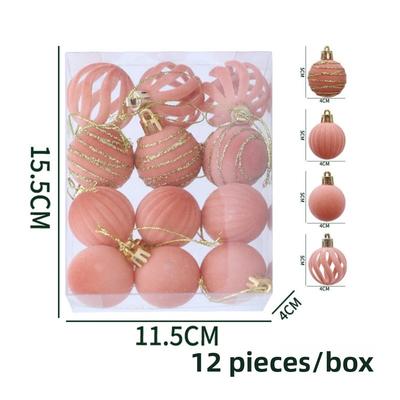 12pcs New Creative Christmas Ball Pendant Foam Bubble Xmas Tree Charm 6cm Reusable Bubble Balls Christmas