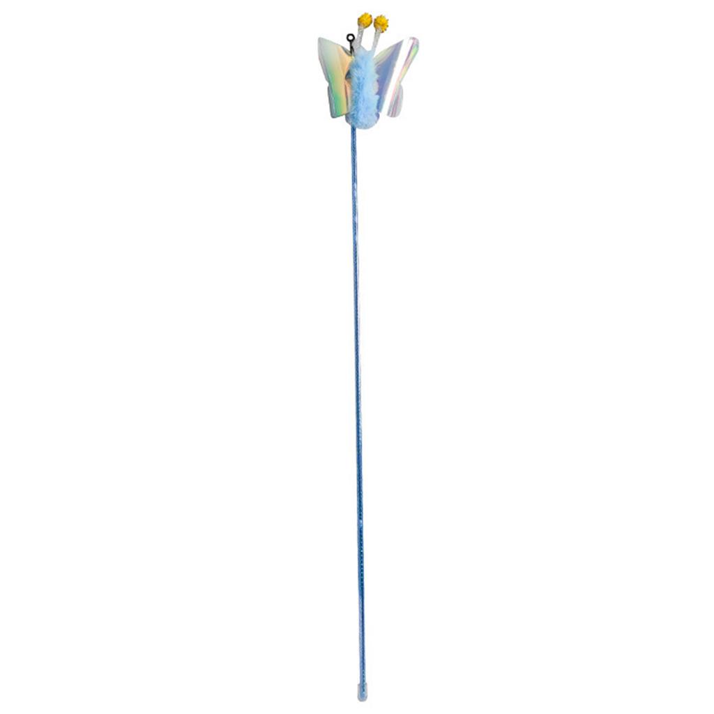 Cat Teasing Stick Telescopic Boredom Relief Interactive Attractive Kitten Teaser Wand for Indoor