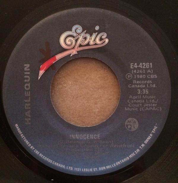 

7inch Record HARLEQUIN - Innocence E44261 Epic 1980 Canada Rock Used