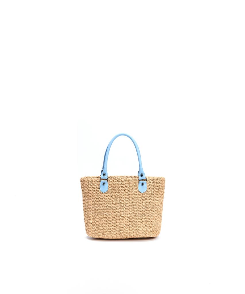 Badgigi Santorini Mini Tote Bag, Sky Blue