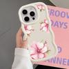 Pink Flower Soft Phone Cover Case for iPhone 17 Air 12 13 11 14 XR 15 Plus 16 Pro Max 8
