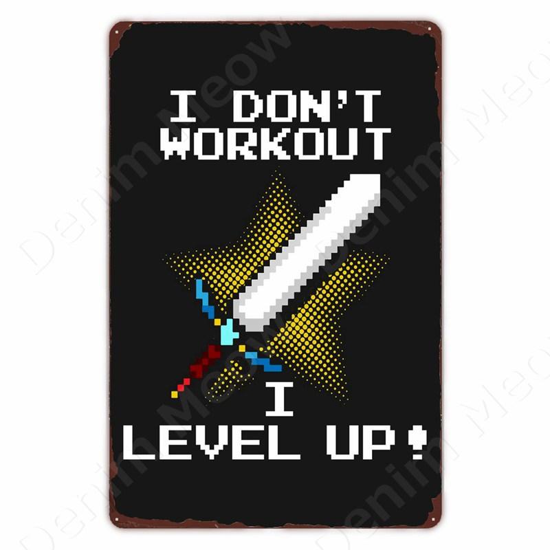 Klassieke Pixel Games Vintage Retro Metalen Tinnen Bord Oud Spellen Kunst Poster Ruimte Pixel Game Plaque voor Thuis Kamer Club Bar Muurdeco