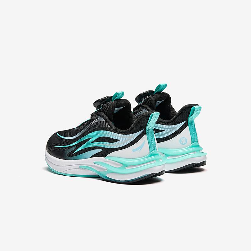 Anta Kids Flame Trendy Fashion Lightweight Shock Absorption Low Top Running Shoes Kids Running Shoes Black 312519903-1