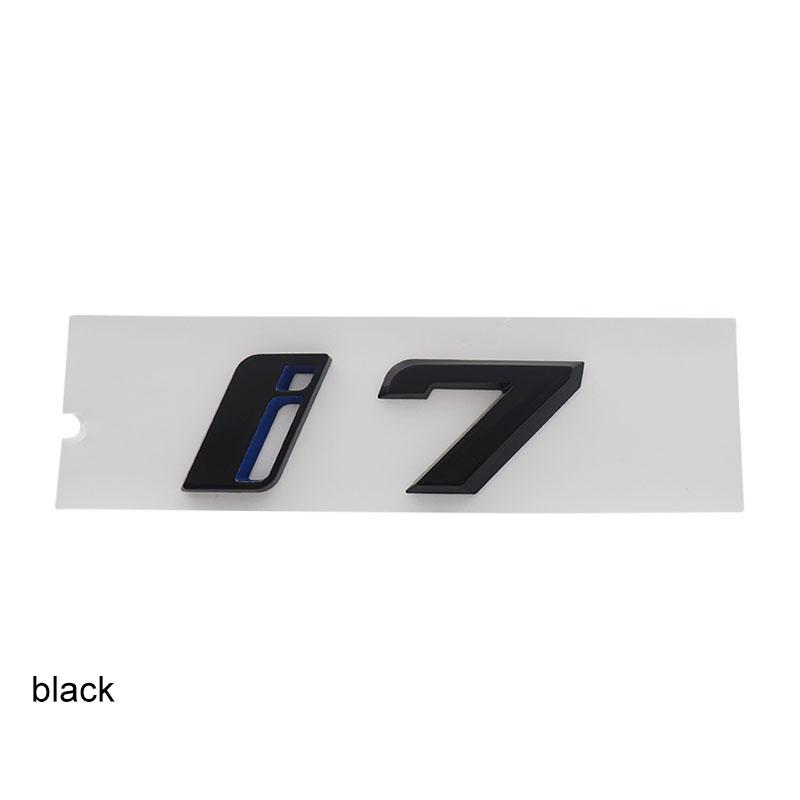 

3D Premium I7 i 7 for I7 i 7 Electric Cars Engine Hood Fender trunk Tail Rear Decal Emblem Badge Sticker small-black