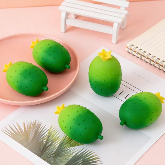 Simulation Cucumber Stress Toy Anti-Anxiety Cucumber Squeeze Toy Soft Stretchy Vegetable Fidget Sensory Pinch Toy Party Favors