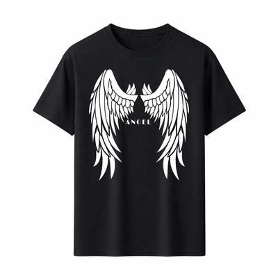2026 ANGEL Wings Back Print Graphic Tee Gothic Streetwear Unisex WOMEN Vintage Comfortable and Loose Unisexs and WOMENs Tshirts