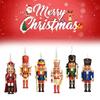Pcs Nutcracker 6 Soldiers Wooden Pendant Hanging Decorations Gift Christmas