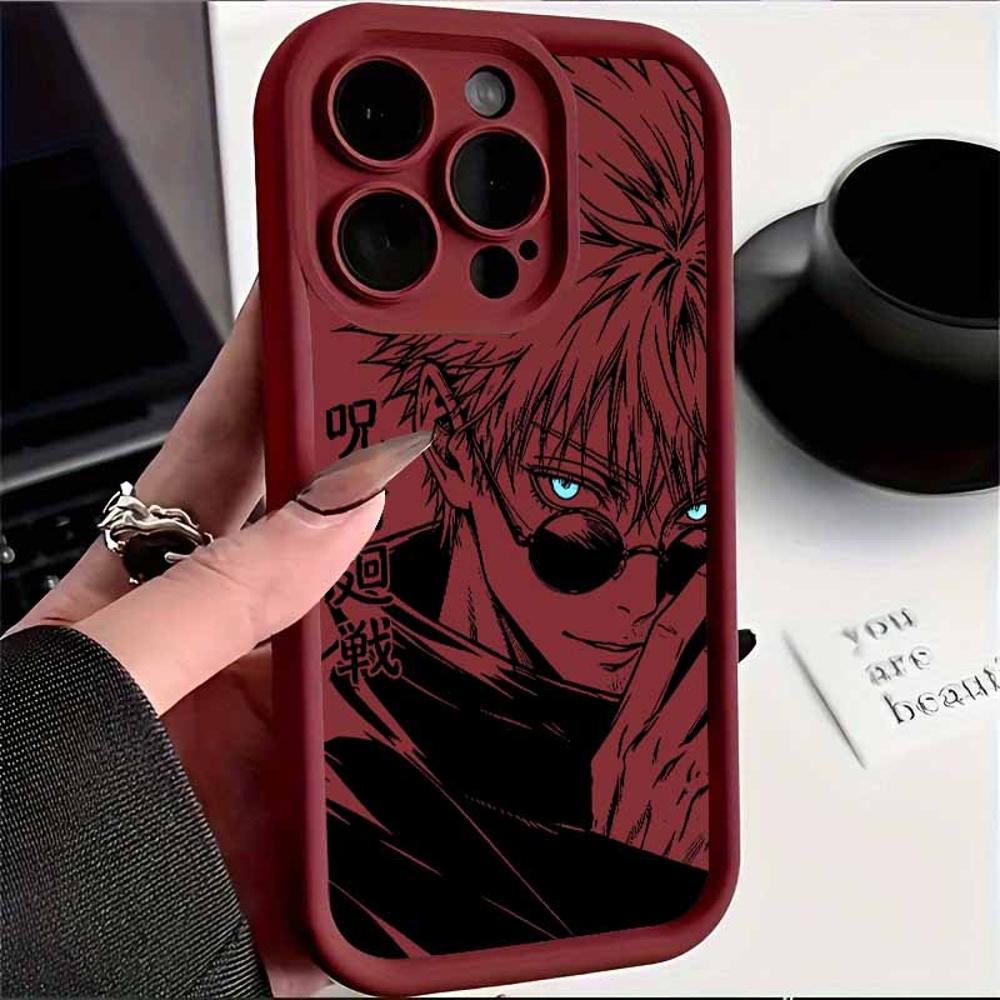 J-Jujutsus Kaaisen Satoru Gojo Sukuna Για Apple iPhone 17 16 15 14 13 12 Mini 11 Pro Max Μάτια Σκάλα Κάλυμμα Funda Μαλακή Θήκη Τηλεφώνου