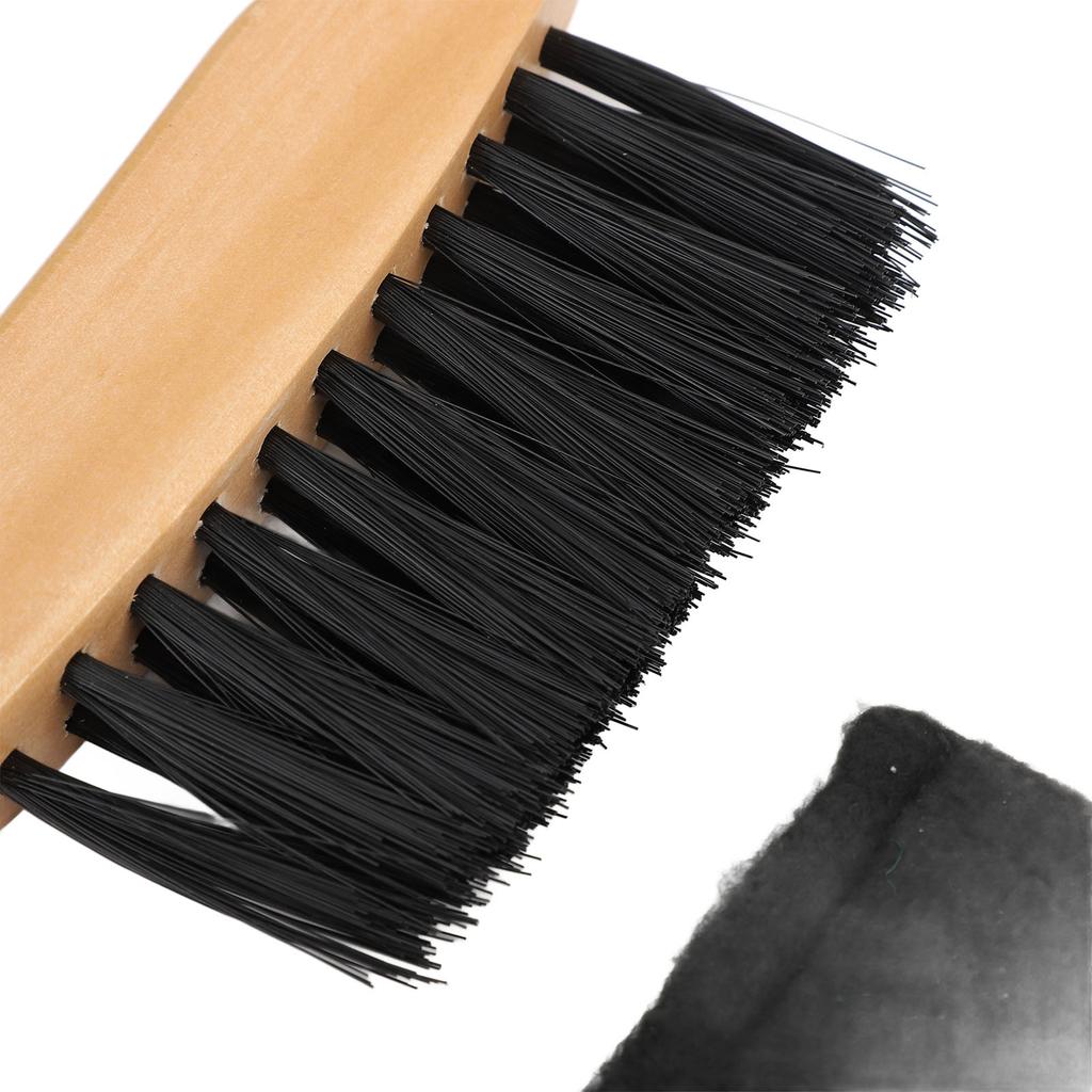 Billard Pooltisch und Bandenbürsten-Set Massivholz Billardbürste Reiniger Werkzeuge Zubehör mit Queue-Reinigungstuch für Pooltischzubehör