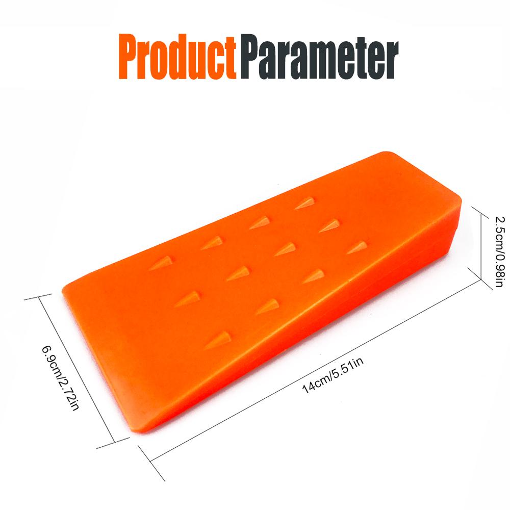 

14см Пластиковый валочный клин Клиновидный клин с шипами для безопасной валки деревьев Инструмент для резки древесины Партнер для бензопилы оранжевый