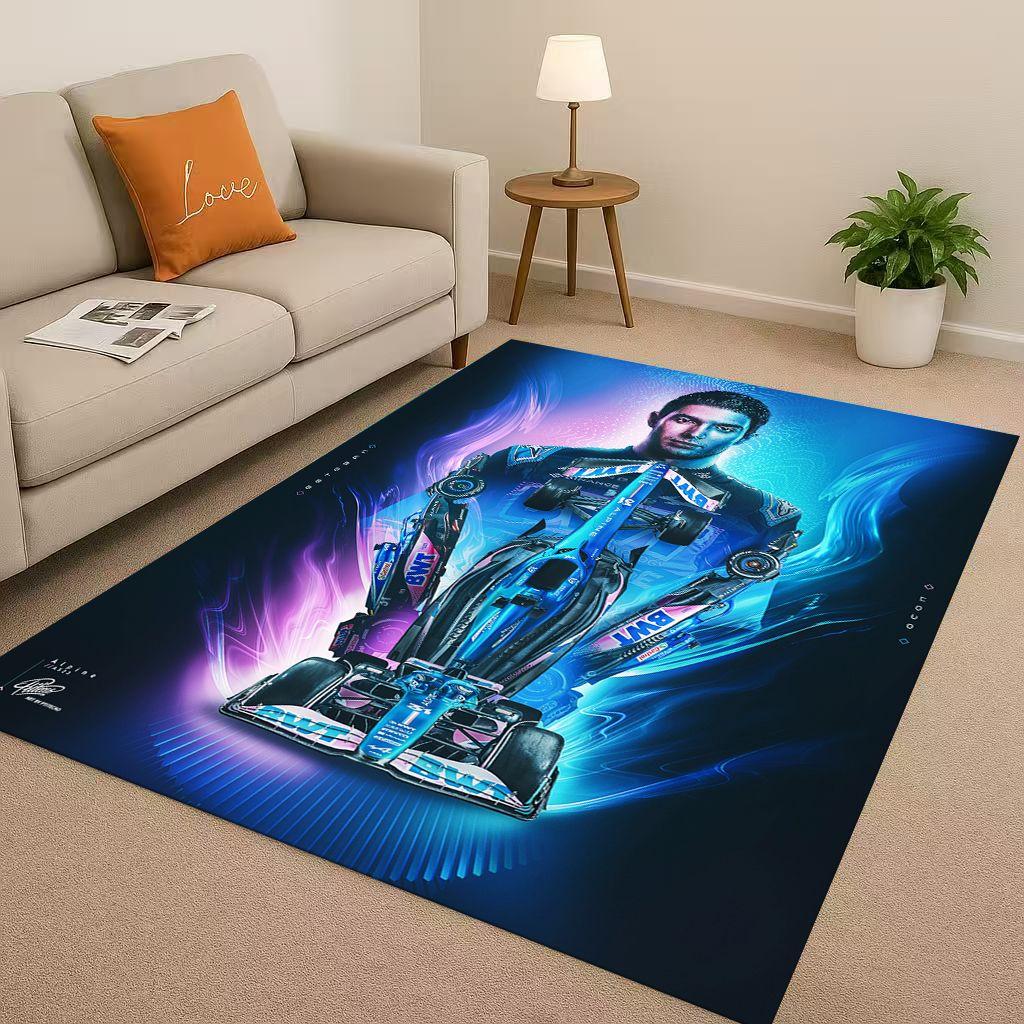 27 Style Racing Car Racer Driver Star Living Room Non-Slip Area Rug Carpet for Bedroom Playroom Sofa,Home Decor Doormat Kids