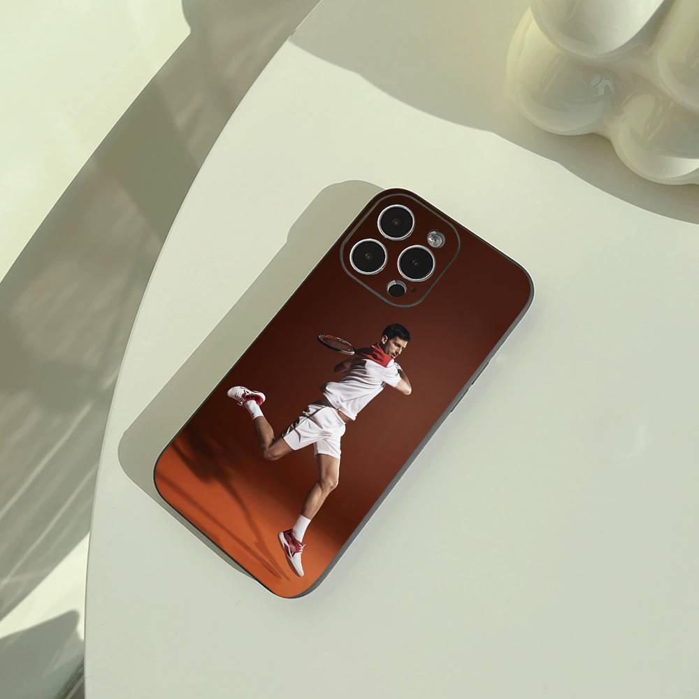 Novak Djokovic-Tennis Phone Case For iPhone 17,16,15,14,13,12,11 Pro Max,16/15/14Plus,XS Soft Black Cover