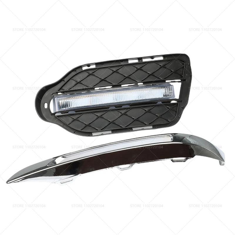 for 2013-2015 X204 W204 Mercedes Benz GLK-Class Front Bumper Fog Light Grill Grille Cover 2048853374 / 2048857123 / 2049065401