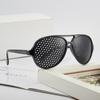 Nuovi Occhiali da Sole Decorativi a Foro di Spillo Miglioramento della Vista Anti Astigmatismo Specchio Moda Retro Trend Versione Coreana Occhiali a Foro di Spillo
