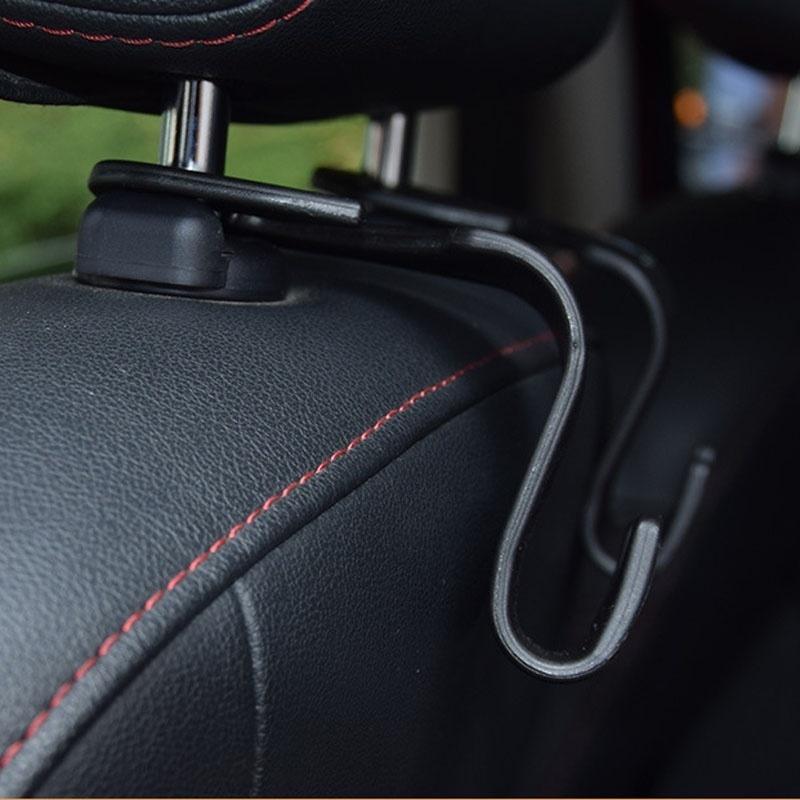 4 buc. cârlig universal pentru tetieră pentru mașină, suport pentru umeraș pentru spate, organizator de vehicul pentru genți de mână, posete, haine