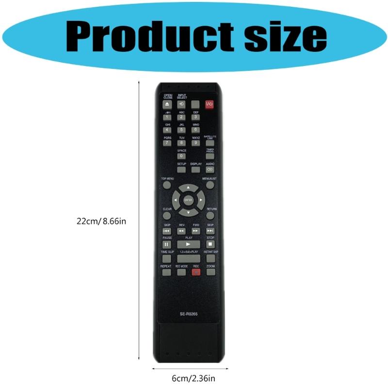 Plastic Replacement Remote For Recorder D-R410 D-R410KU Long Lasting Remote Controller Easy Setup Black