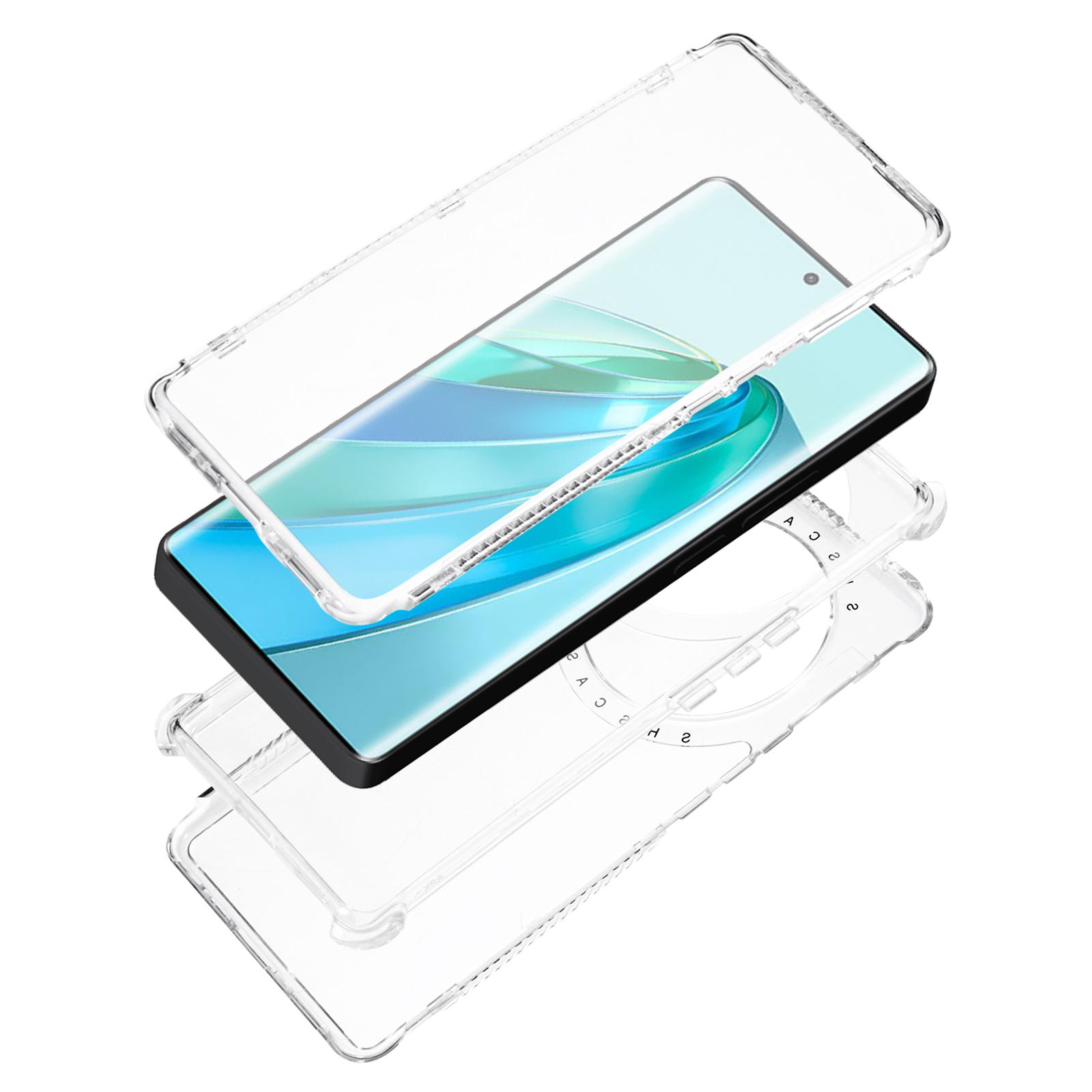 

For Honor X9a 5G/X40 5G/Magic5 Lite 5G Case Corners Shockproof Protection PC+TPU Phone Cover Transparent