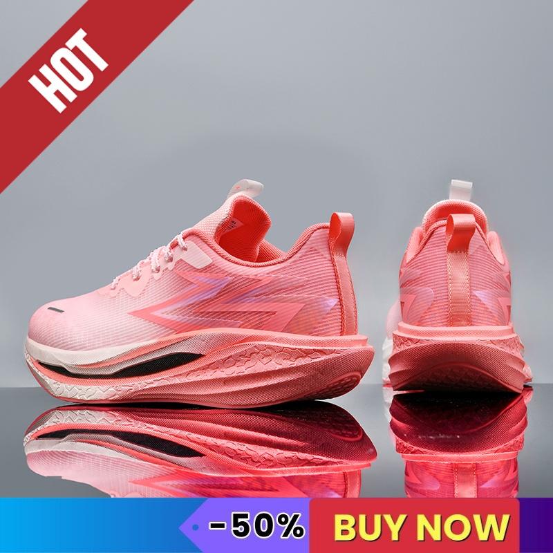 Carbon Plate Running Shoes Men Sneakers Marathon Shoes Professional Tennis Race Tranier Cushion Athletic Outdoor Gym Shoes Women