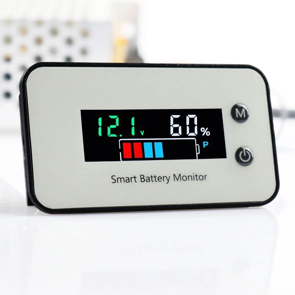 Buzzer Alarm Battery Voltage Meter IPX7 Waterproof Battery Monitor Temperature Meter  Electric Bike