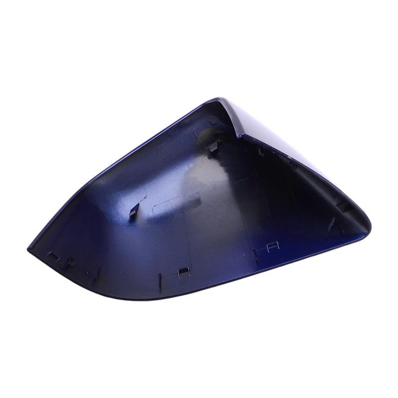 Car Left Side Rearview Mirror Cover Trim 149559300A Fit for Tesla Model Y - Blue Plastic