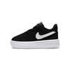 Nike Air Force 1 18 Low Top Skateboard Shoes Black White Infant And Toddler 905220-002