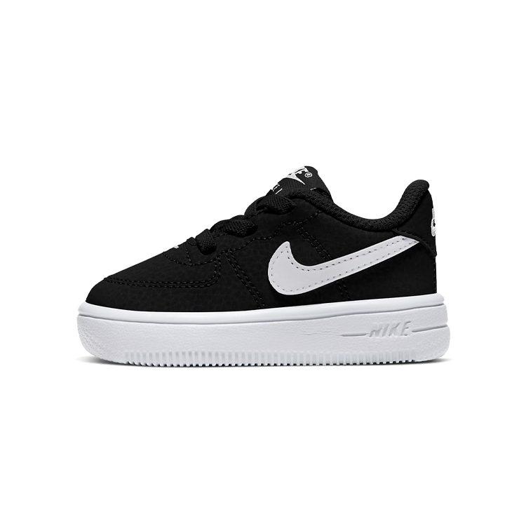 Nike Air Force 1 18 Low Top Skateboard Shoes Black White Infant And Toddler 905220-002