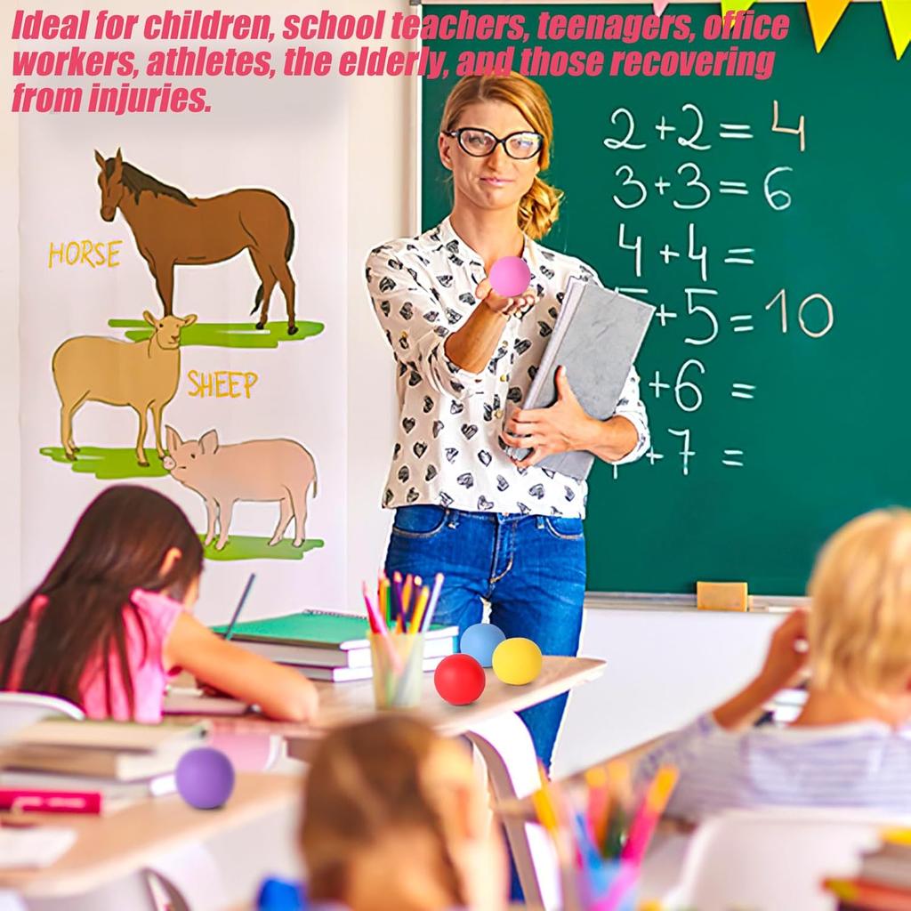 LovesTown 36PCS Slow Rising Stress Balls, Colorful Stretchy Ball Sensory Fidget Balls Squeeze Balls Anxiety Stress Relief Ball for Athletes School