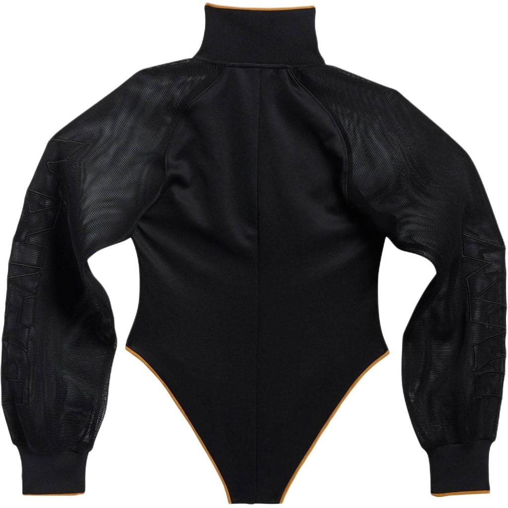 Adidas Originals X Ivy Park Collaboration Beyonce Casual Sports High Neck Jumpsuit Women jumpsuit Black GM8714