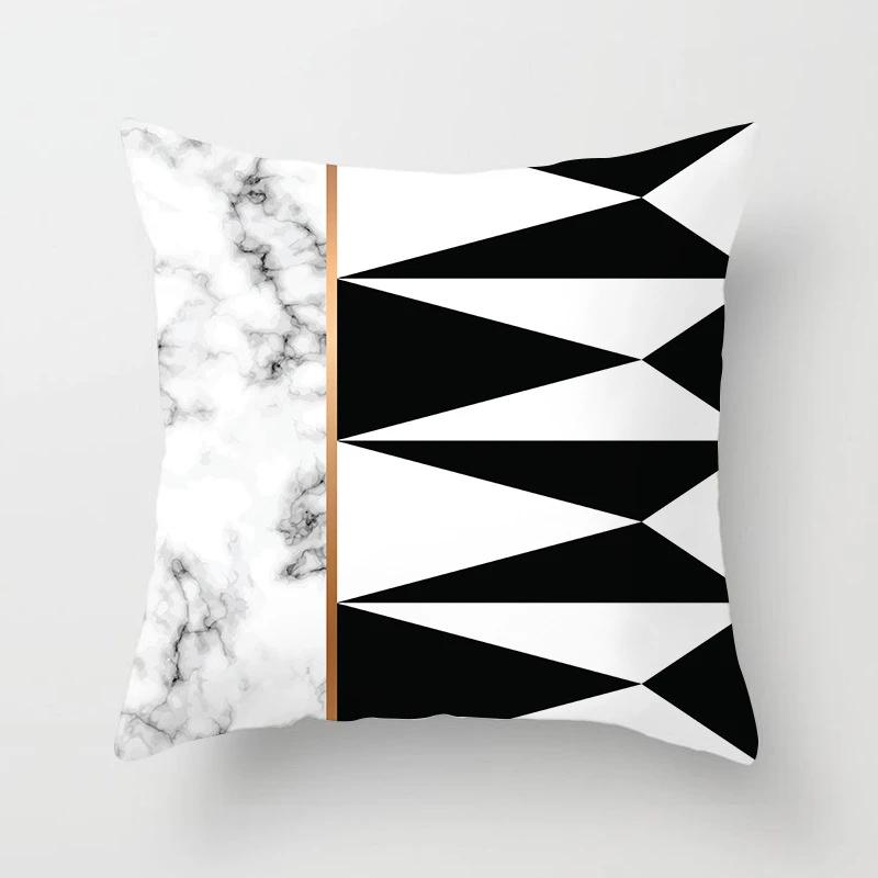 Nordic Geometric Cushion Cover Polyester Throw Pillows Covers Decorative Pillows 45X45Cm For Decoration Home Sofa Pillowcase New